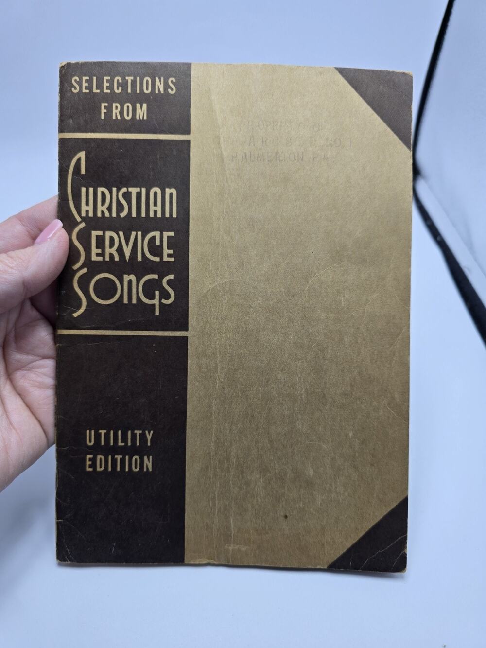 Selections from Christian Service Songs, Utility Edition, 73 hymns, 1939